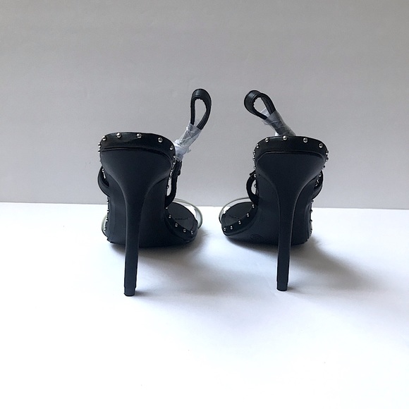 Studded Black Heels - Picture 6 of 8